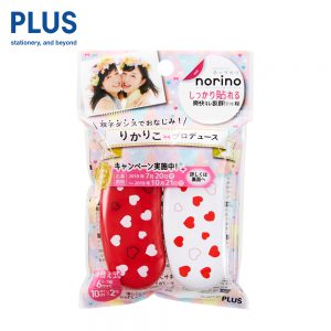 PLUS Glue Tape Norino Pod Twin Series Heart