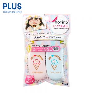 PLUS Glue Tape Norino Pod Twin Series Ice cream