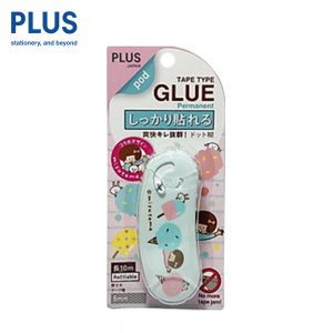 PLUS Glue Tape Norino Pod มิซูทามะ ฟ้า (ลายลิขสิทธิ์)